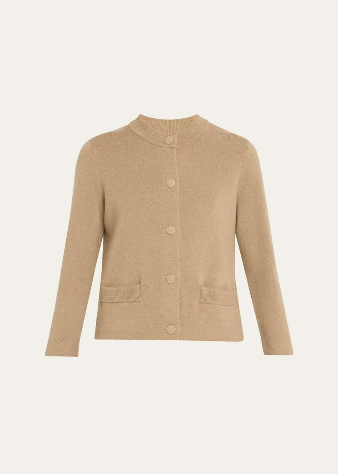 Vince Wool and Cashmere Shrunken Snap Cardigan MSRP $465