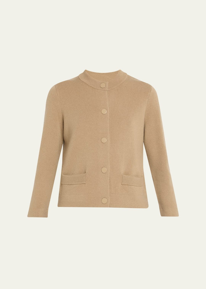 Vince Wool and Cashmere Shrunken Snap Cardigan MSRP $465