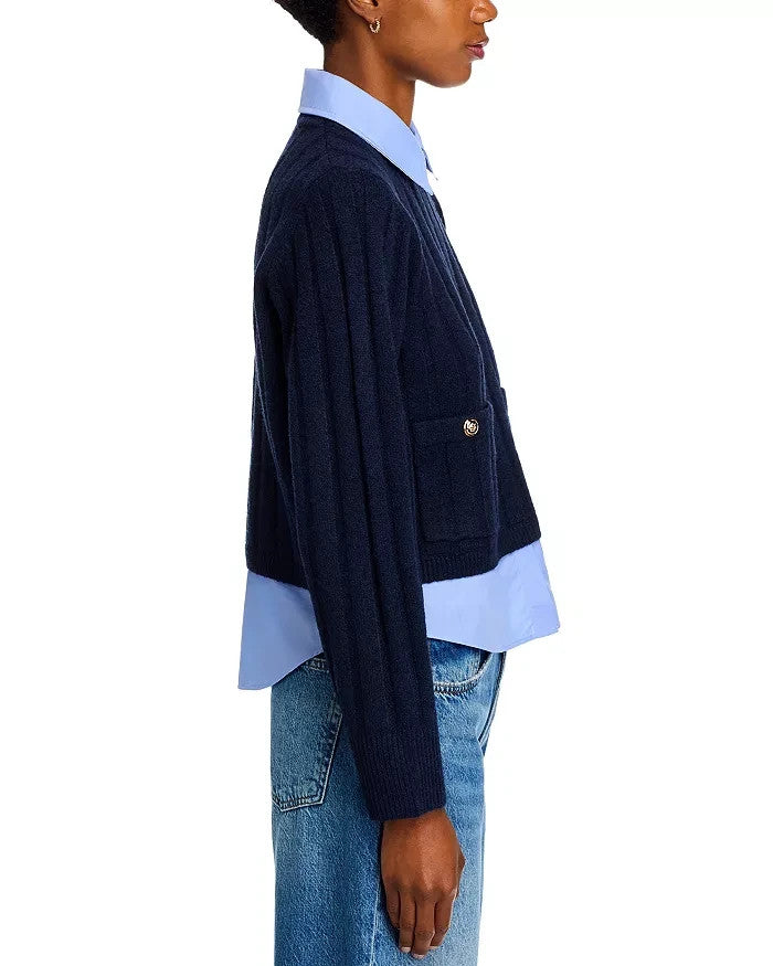 FRENCH CONNECTION Ellie Combo Knit Sweater MSRP $138