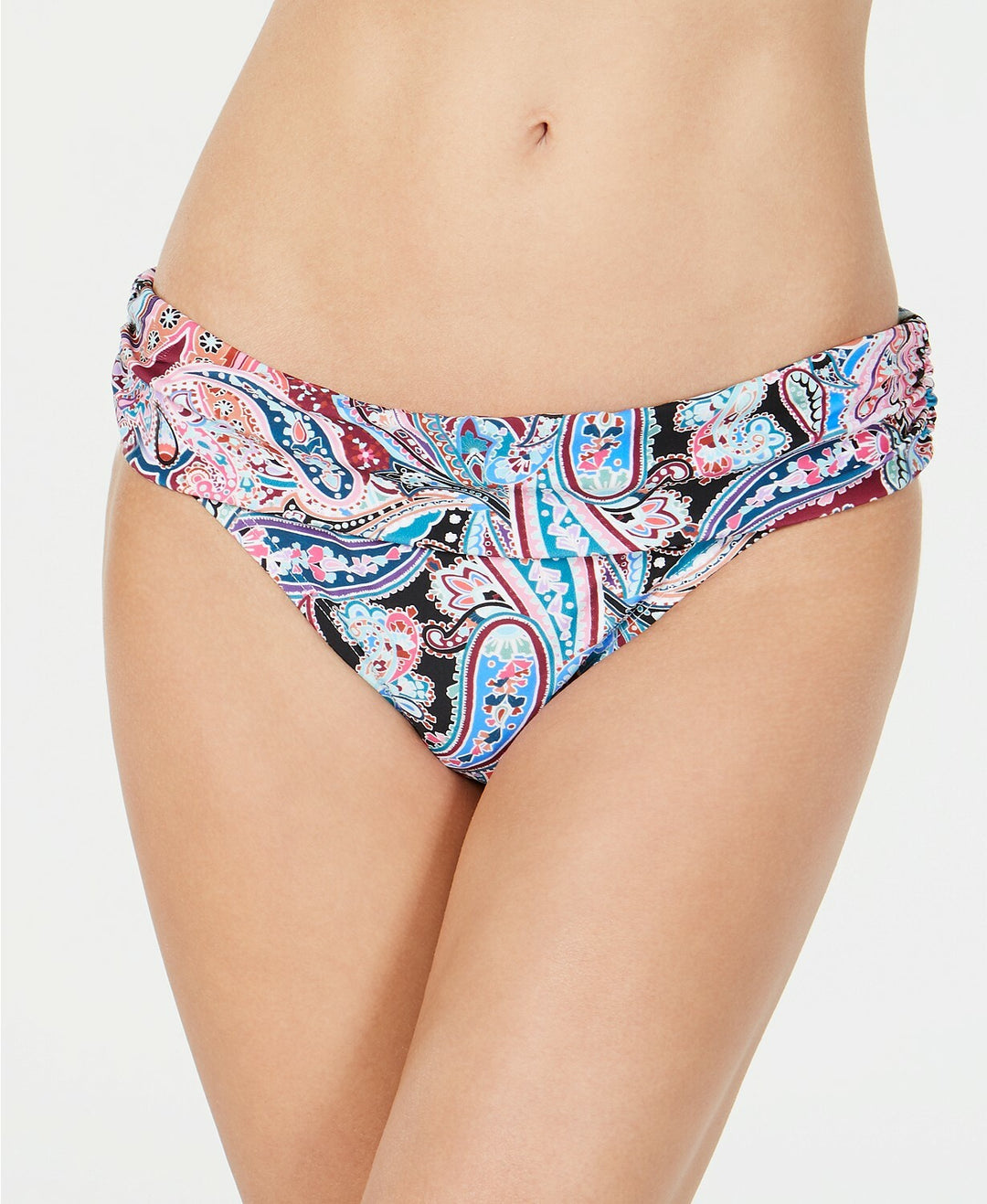 La Blanca Swirling Around Printed Bikini Bottoms $61