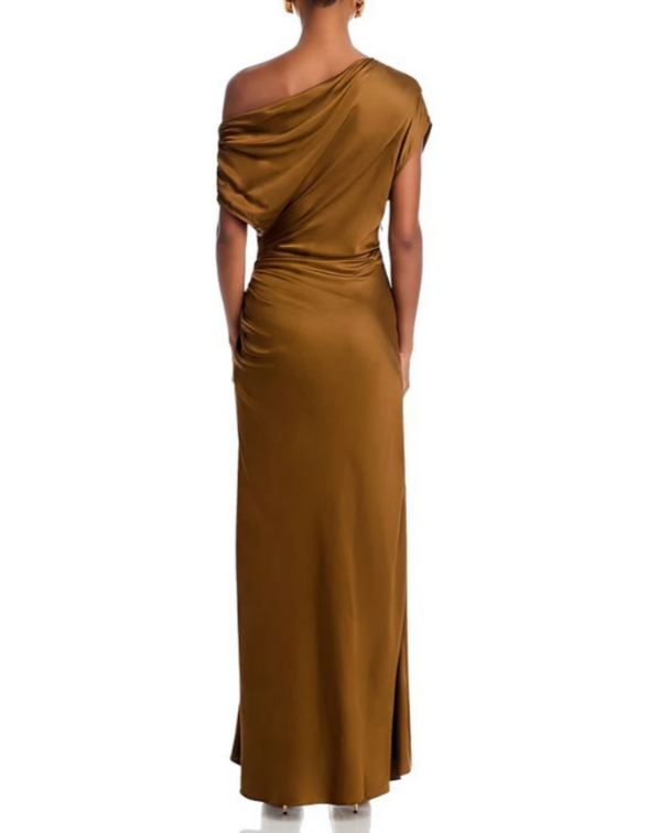 A.L.C. Penny Draped One Shoulder Gown MSRP $595