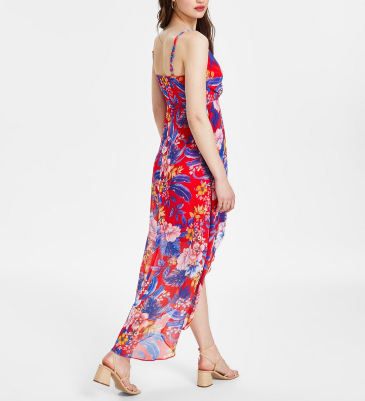 Siena Floral Print Sleeveless High-Low Maxi Dress MSRP $128