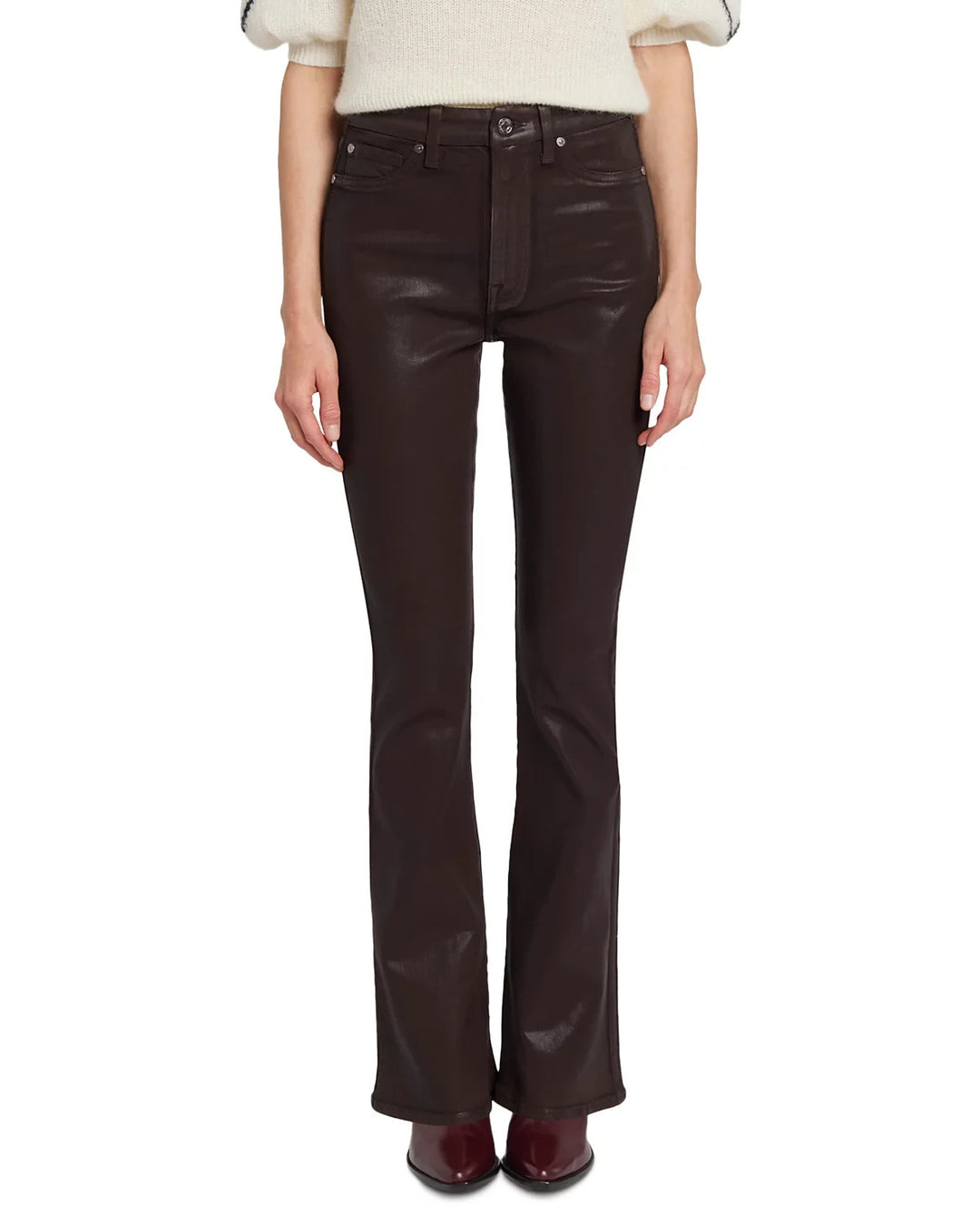 7 For All Mankind Tailorless High Rise Skinny Bootcut Jeans MSRP $248