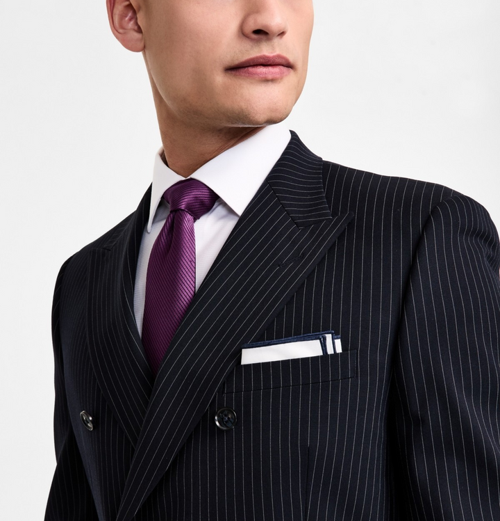 Alfani Slim-Fit Pinstripe Double-Breasted Suit Jacket MSRP $360