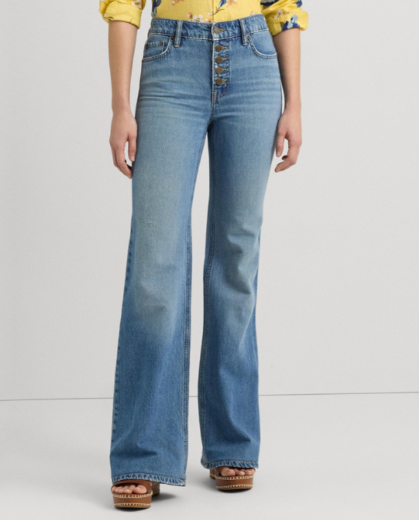 Lauren Ralph Lauren High-Rise Flare Jeans MSRP $165