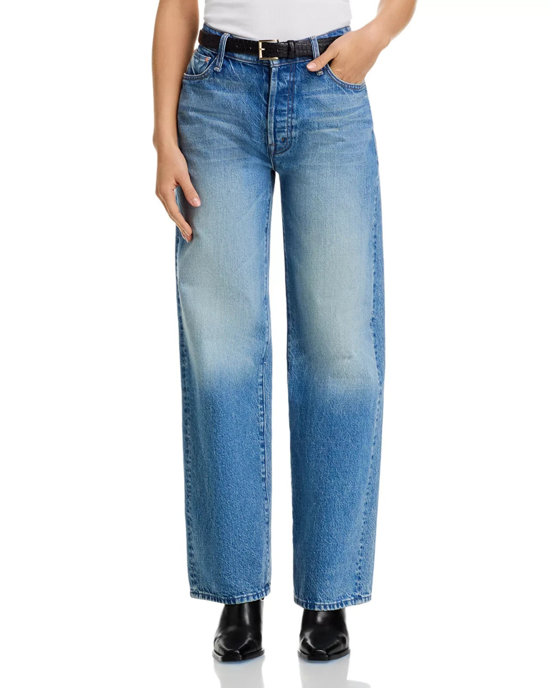 MOTHER Petites Lil Dodger High Rise Ankle Jeans MSRP $278