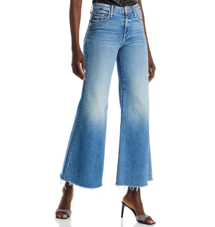 MOTHER The Roller High Rise Wide Leg Jeans MSRP $258