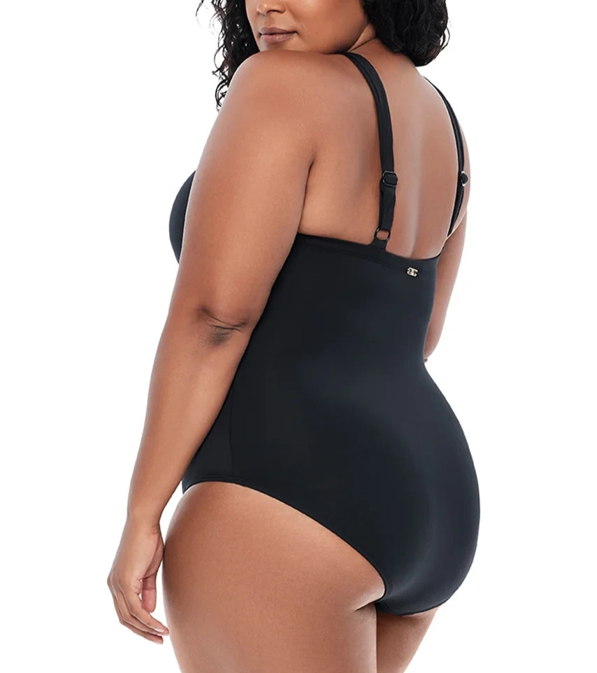 Lauren Ralph Lauren Plus Size  High-Neck One-Piece Swimsuit MSRP $155
