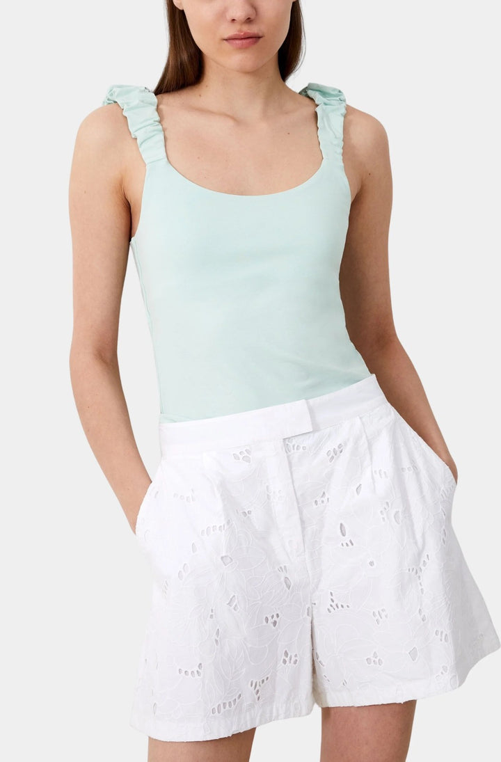 French Connection Rallie Gwyneth Mix Top MSRP $68