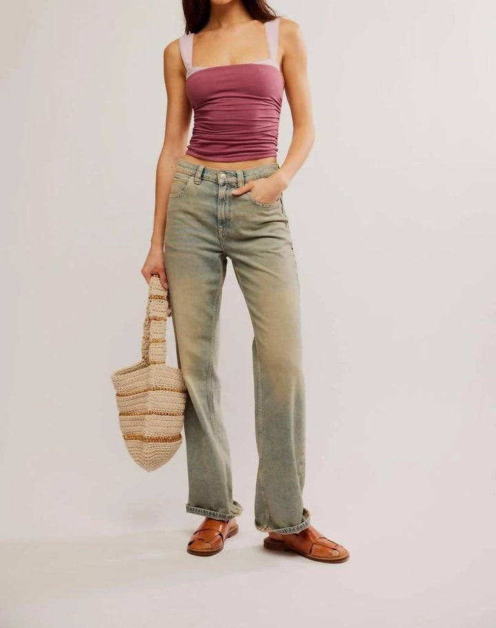 Free People 2 Tone Sleeveless Tank Top MSRP $58