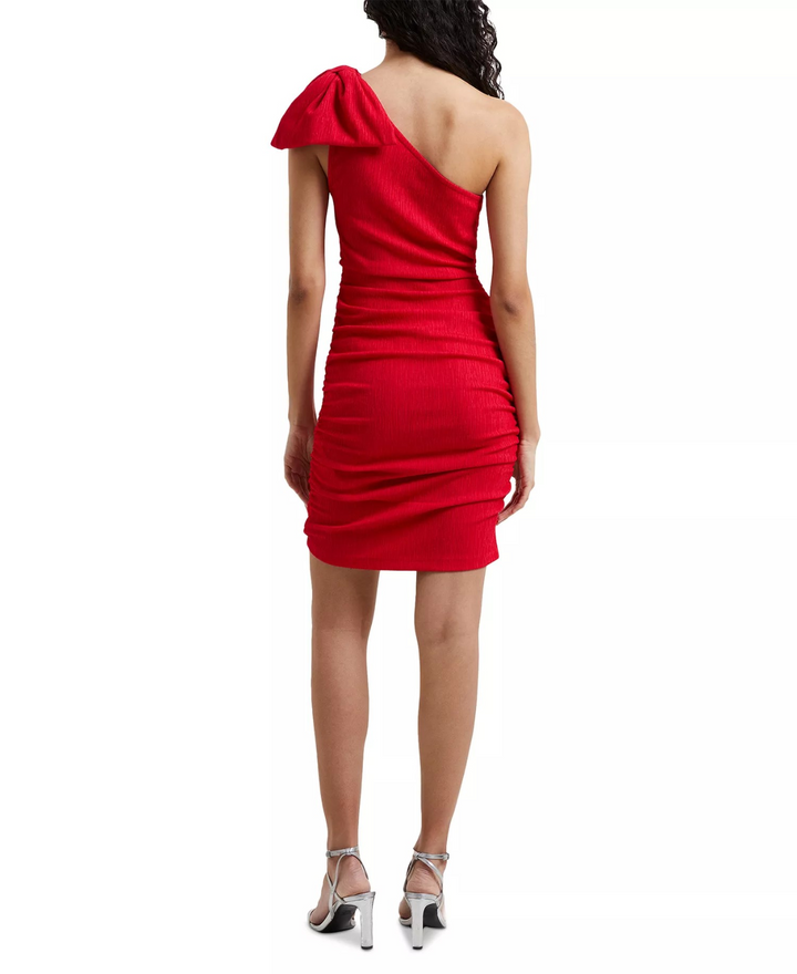 French Connection Women's One-Shoulder-Bow Dress MSRP $128