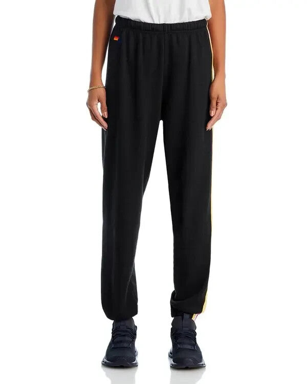 Aviator Nation Rainbow-Stripe Sweatpants MSRP $156