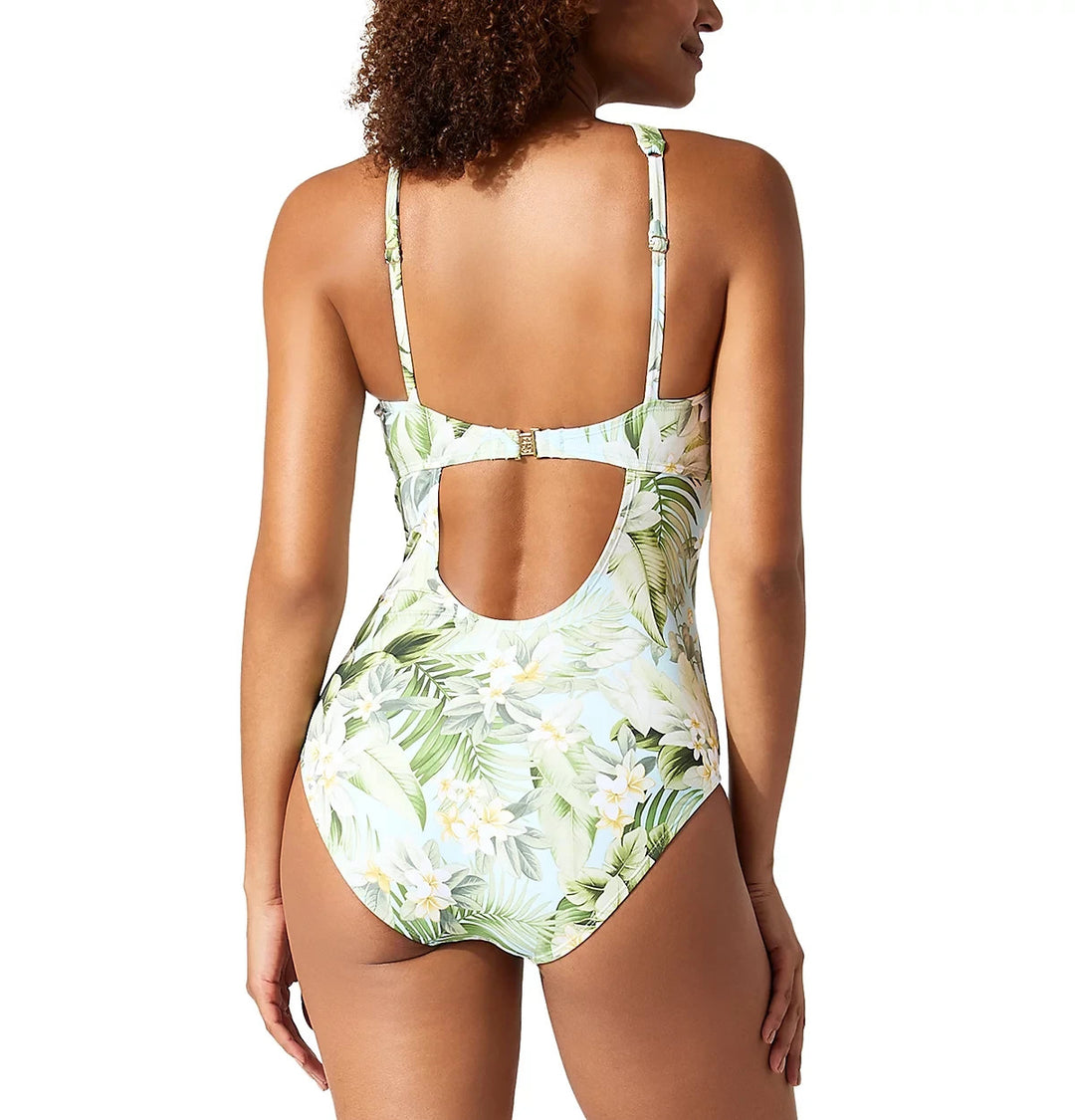 Tommy Bahama High Neck One Piece Swimsuit MSRP $168