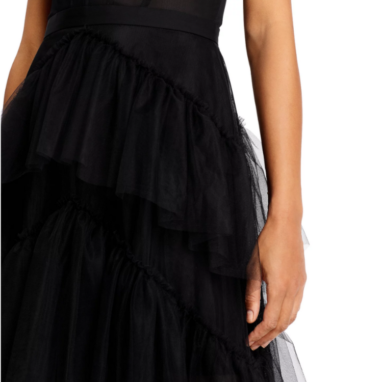 BCBGMAXAZRIA Tulle Corset Essential Gown MSRP $398
