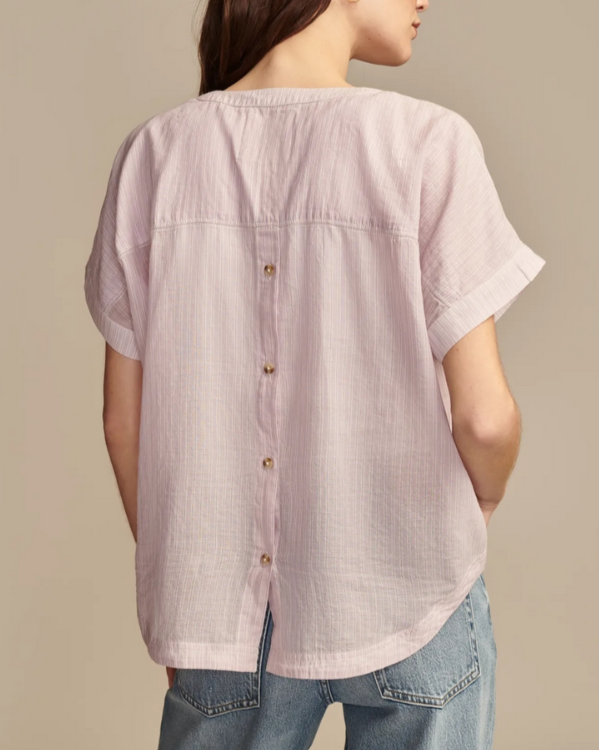 Lucky Brand Cotton Striped Dolman Popover Shirt MSRP $79