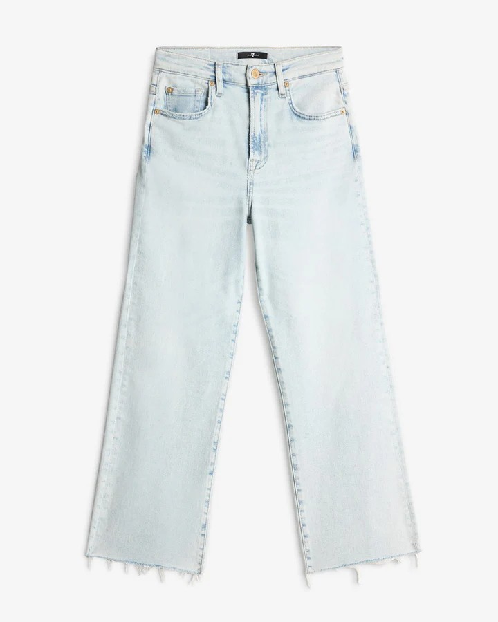 7 For All Mankind Cropped Alexa High Rise Jeans MSRP $228