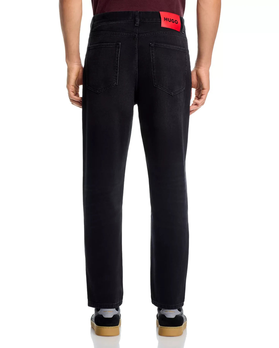 HUGO 838 Relaxed Tapered Fit Jeans in Dark Gray MSRP $179