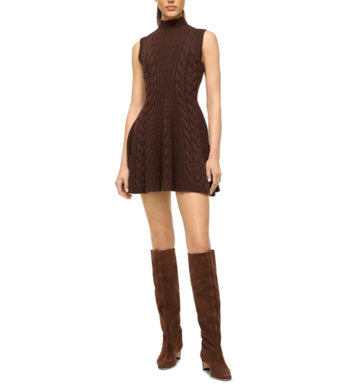 STAUD Charade Sweater Dress MSRP $345