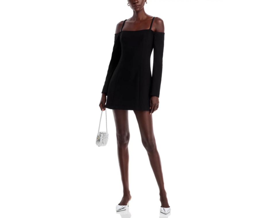 FRENCH CONNECTION Whisper Off-the-Shoulder Dress MSRP $148