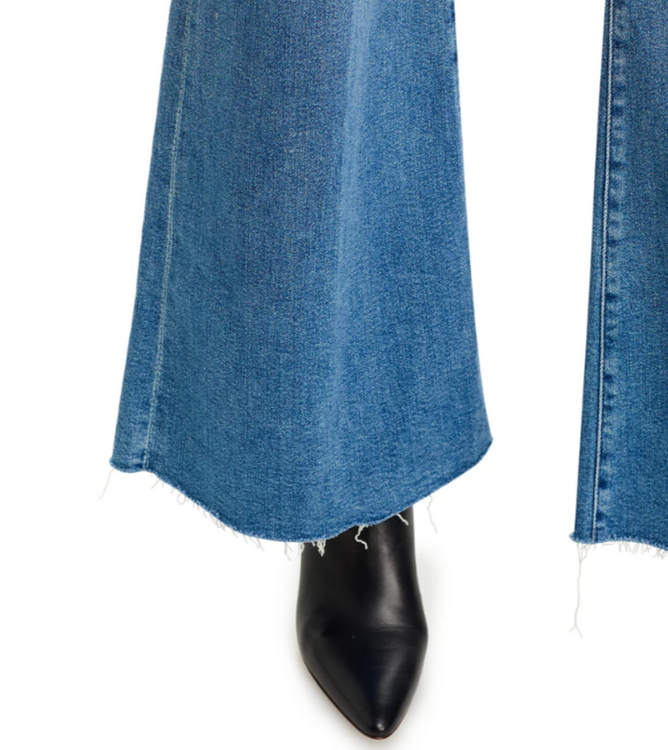 MOTHER The Roller High Rise Wide Leg Jeans MSRP $258