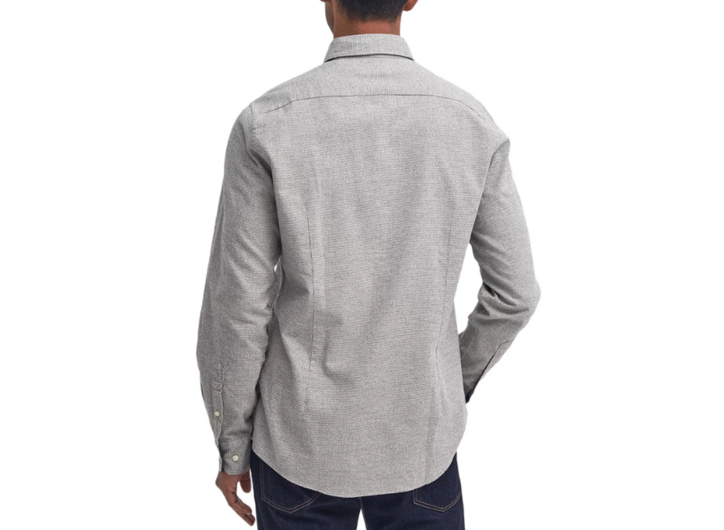 Barbour Turner Tailored-Fit Micro-Houndstooth Button-Down Shirt MSRP $100