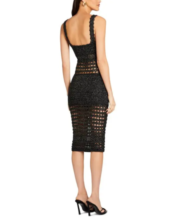 Retrofete Avril Crochet Dress MSRP $495