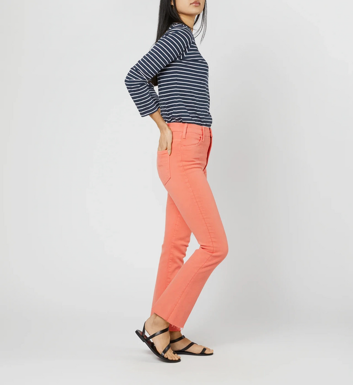 MOTHER The Hustler High Rise Frayed Flare Leg Ankle Jeans MSRP $218