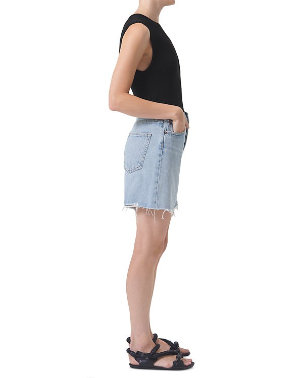 AGOLDE Stella High Rise Baggy Denim Shorts MSRP $158