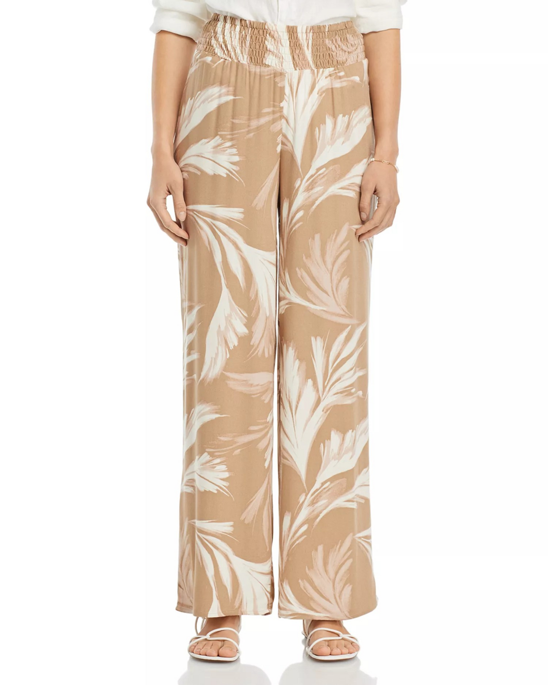 Cupio Printed Smock Waist Pants MSRP $69