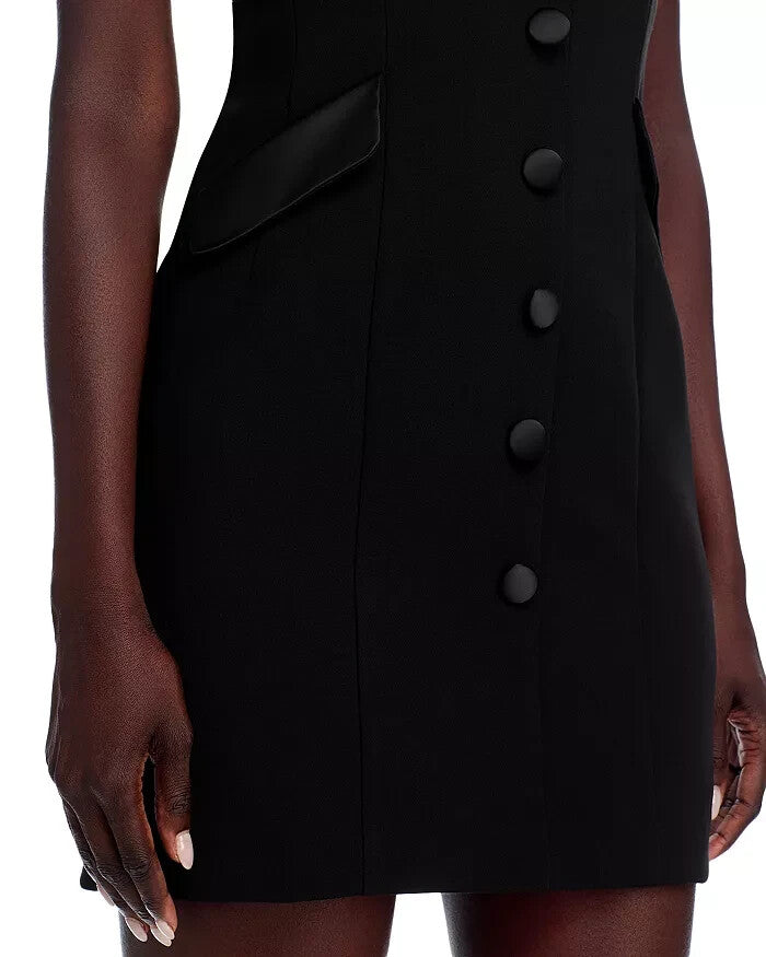 FRENCH CONNECTION Gemma Carey Satin Trim Dress MSRP $138