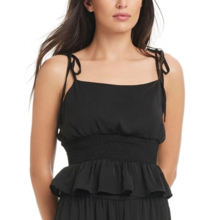 RED CARTER Peplum Cover-up Tank Top MSRP $98