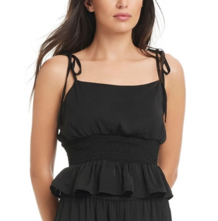 RED CARTER Peplum Cover-up Tank Top MSRP $98