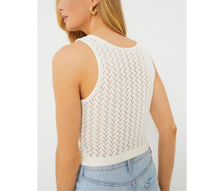 Z Supply Women's White Crop-top MSRP $59 Size XS