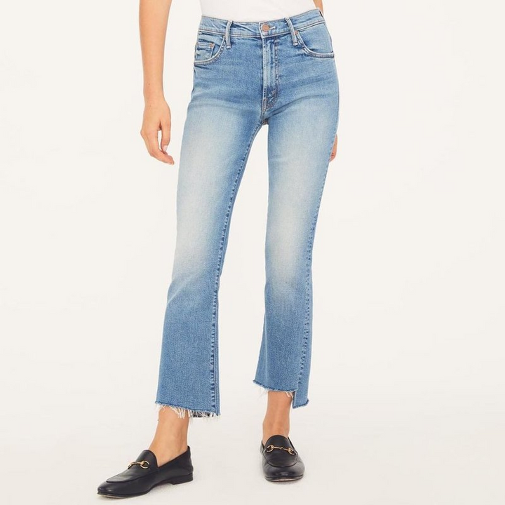 Mother The Insider Crop Step Fray Jeans MSRP $238