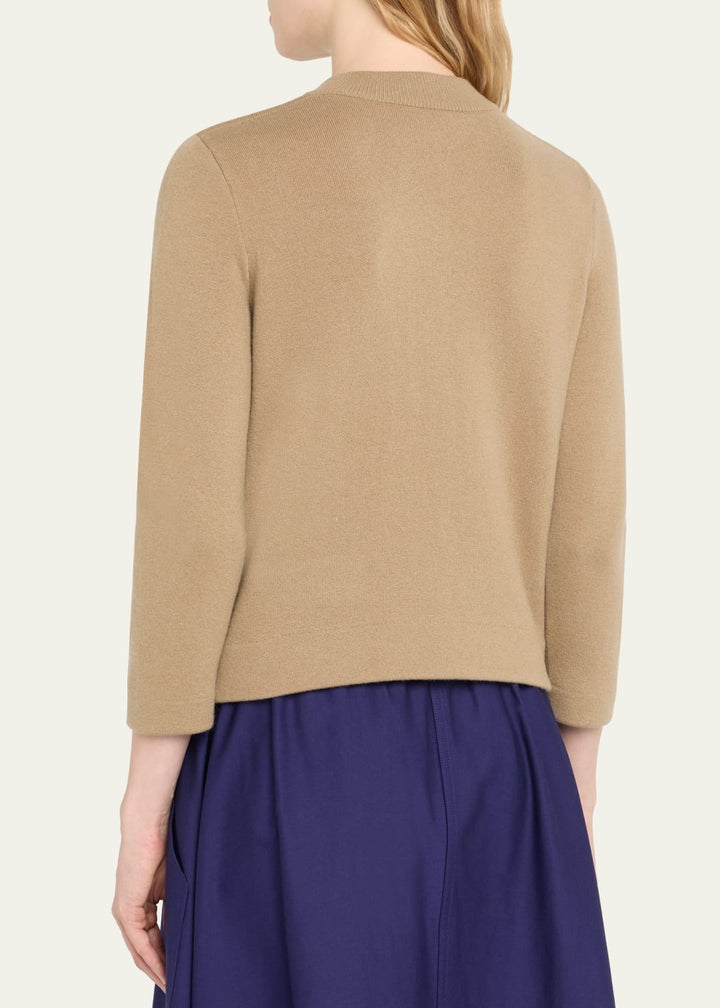 Vince Wool and Cashmere Shrunken Snap Cardigan MSRP $465
