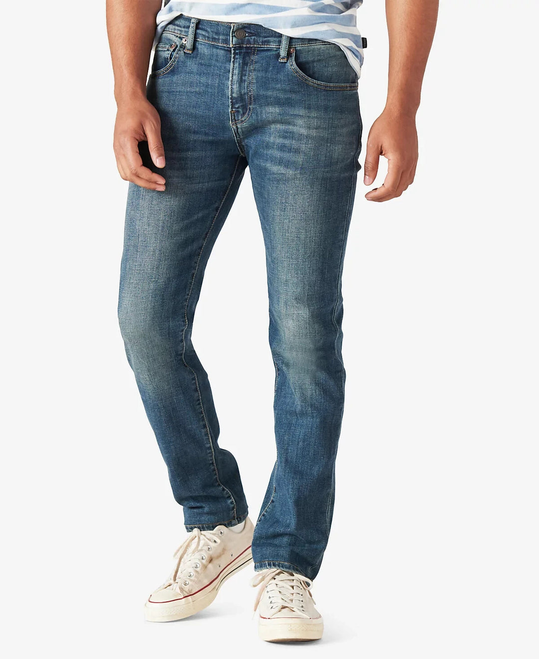 Lucky Brand Men's 110 Slim Coolmax Low-Rise Stretch Jeans MSRP $99