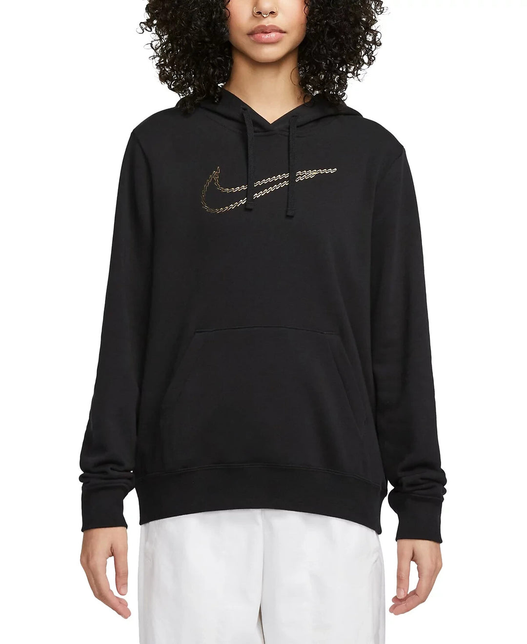 Nike Sportswear Club Fleece Premium Essential Loose Shine Pullover Hoodie $75