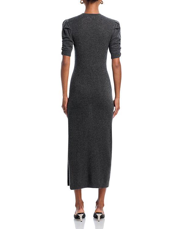 FRAME Cashmere & Wool Ruched Sleeve Dress MSRP $598
