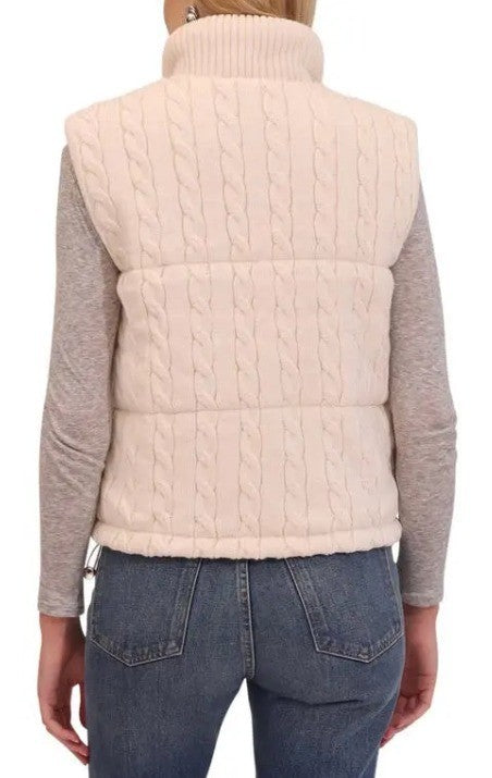 Bagatelle Cable Knit Vest MSRP $139