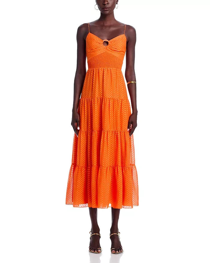 Alice and Olivia Clea Midi Dress MSRP $495