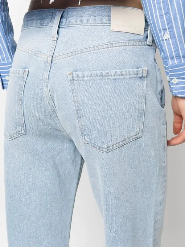 Citizens of Humanity raw-cut hem straight-leg jeans MSRP $434