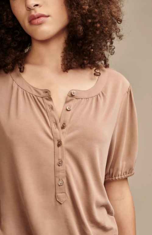 Lucky Brand Sandwash Peasant Top MSRP $59