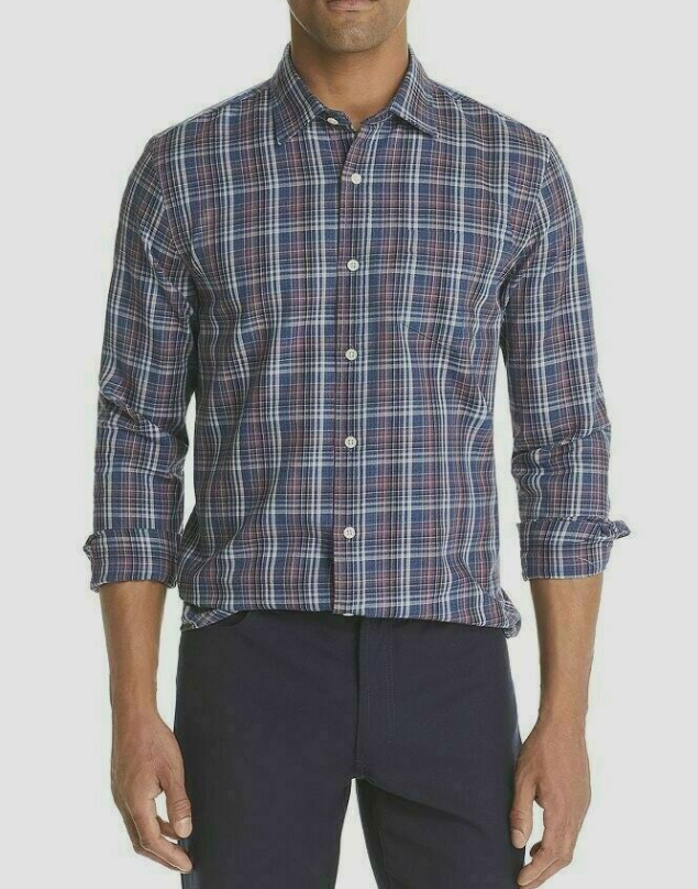 The Men's Store Plaid Shirt # 6D 1287 NEW