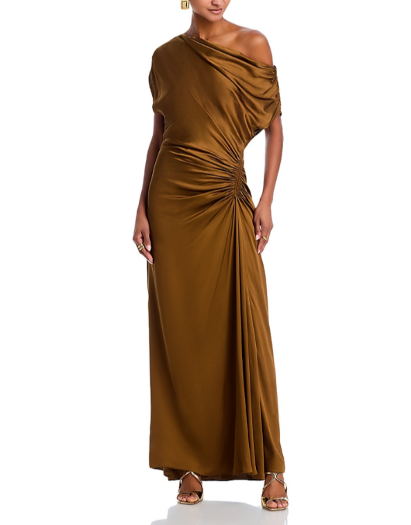 A.L.C. Penny Draped One Shoulder Gown MSRP $595