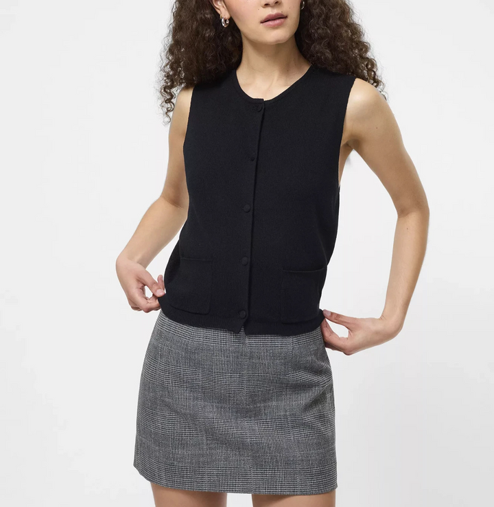 French Connection Cosysoft Knit Vest MSRP $98