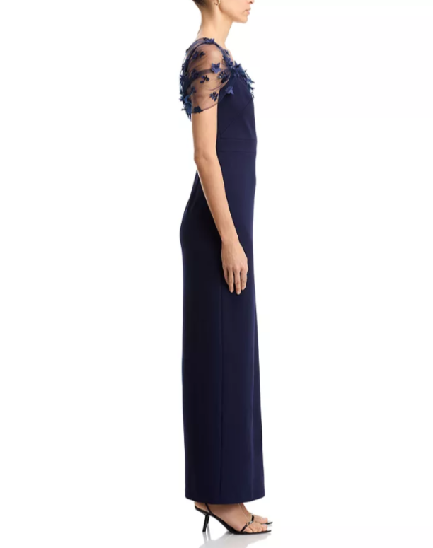 Eliza J Beaded Twist Overlay Gown MSRP $248
