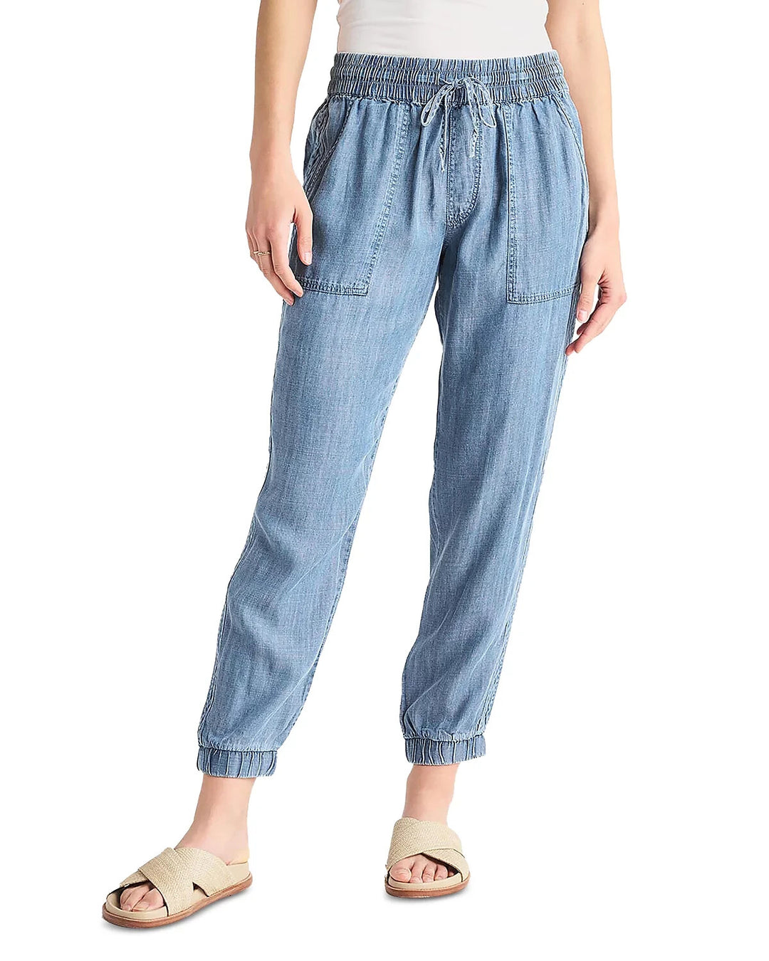 Splendid Lakeside Chambray Jogger Pants MSRP $168