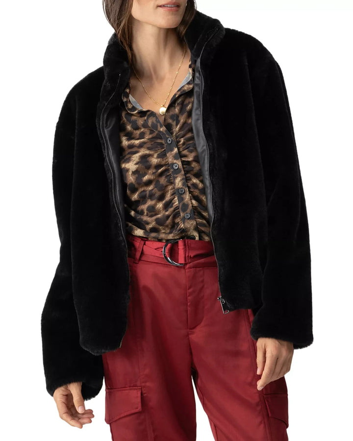 Sanctuary Lux Faux Fur Coat MSRP $129