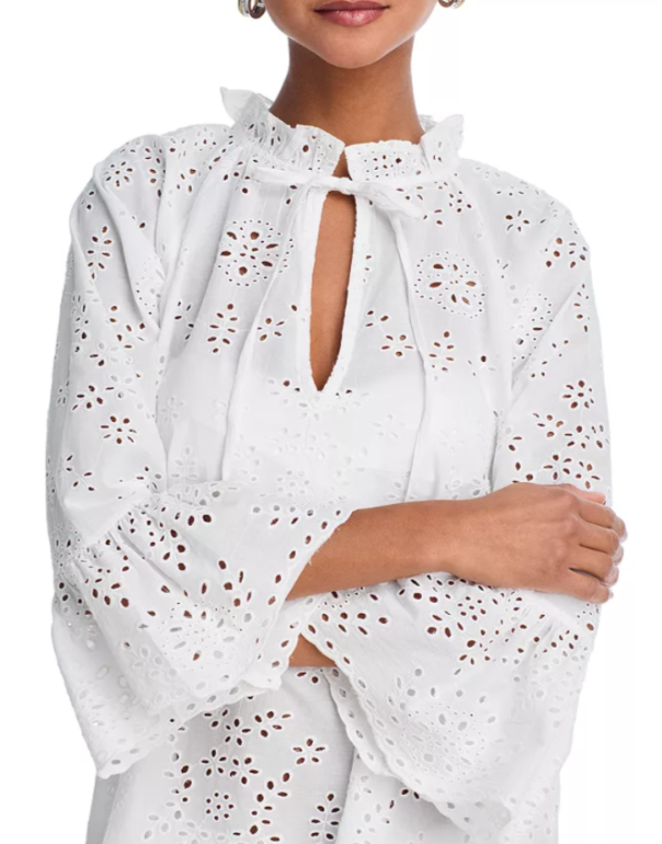 AQUA Embroidered Cover-Up Dress MSRP $108