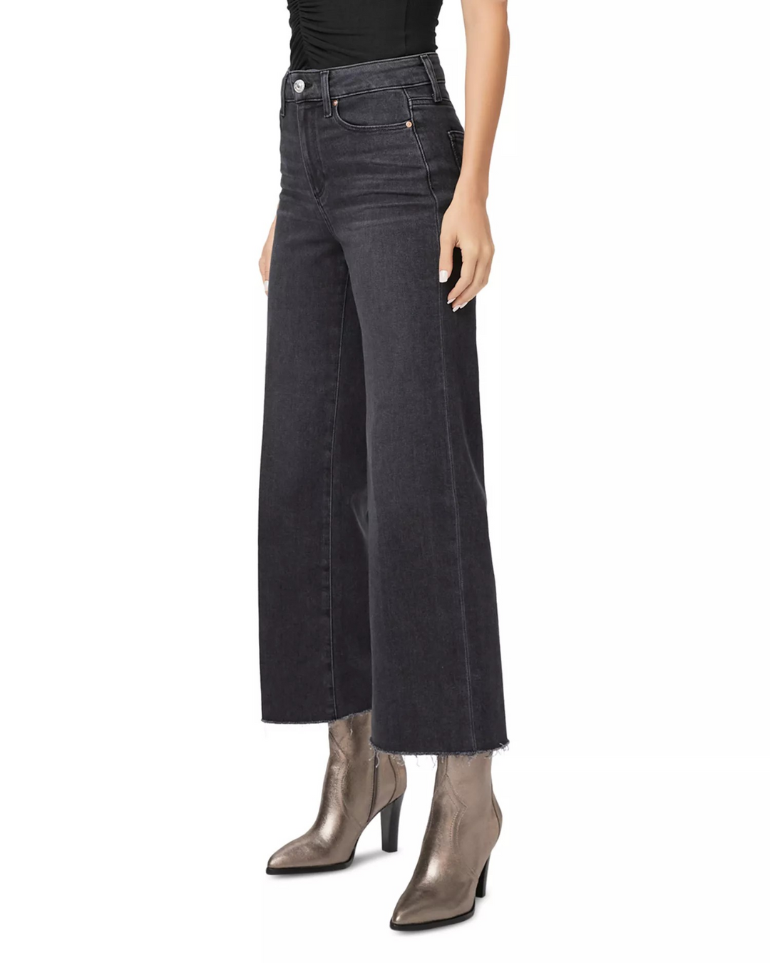 PAIGE Anessa High Rise Wide Leg Ankle Jeans MSRP $249